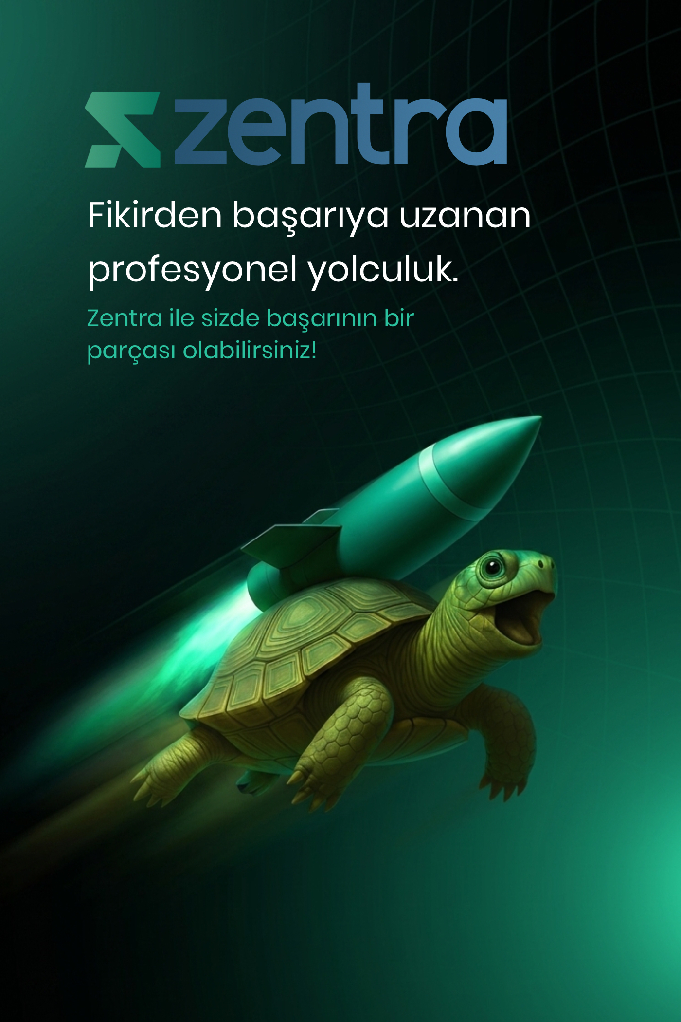 Zentra yazılım ve dijital dönüşüm süreçlerini anlatan kurumsal ekip görseli